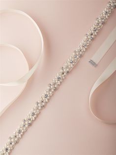 Extra Long Ivory Pearl and Crystal Wedding Dress Sash Belt Pearl Wedding Dress Belt, Dress Sash Belt, Wedding Dress Sash Belt, Beaded Lace Wedding Dress, Crystal Wedding Dress, Pearl Wedding Dress, Long Statement Earrings, Pola Manik, Wedding Dress Sash