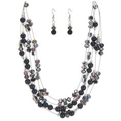 PRICES MAY VARY. ERRALY DESIGN: The brand's main style is multi-layered handmade jewelry sets with a variety of gemstone beads around your neck, making you more refined and elegant ADJUSTABLE SIZE: Statement necklace length 17" - 19" with a 2" extension chain that can be adjusted to your preferred length VARIOUS OCCASIONS: This jewelry set can be matched with your daily attire, and the thick necklace is also suitable for many occasions, such as Christmas, Mother's Day, Thanksgiving, Valentine's Beaded Metal Jewelry For Party, Polished Metal Beads Jewelry For Party, Bohemian Multi-strand Black Bead Jewelry, Party Jewelry With Polished Metal Beads, Party Jewelry With Round Metal Beads, Adjustable Multi-strand Metal Beads Jewelry, Bohemian Crystal Jewelry With Colorful Beads, Colorful Beads Metal Jewelry For Party, Colorful Beaded Metal Jewelry For Party