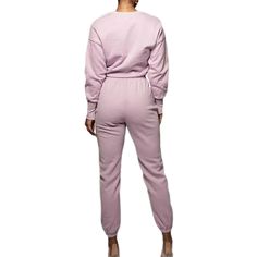 Pink Wrap V Neck Crop Hoodie and Pant Set Fall Leisure Tracksuit With Pockets, Long Sleeve Tracksuit With Pockets In Athleisure Style, Long Sleeve Athleisure Tracksuit With Pockets, Athleisure Long Sleeve Tracksuit With Pockets, Fleece Joggers With Drawstring For Fall, Fall Fleece Joggers With Drawstring, Pink Joggers For Fall Loungewear, Pink Fall Joggers For Loungewear, Pink Joggers For Winter Loungewear