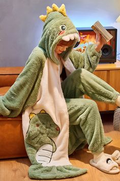 coupon code ANNE80 Aesthetic Pjs, Softgirl Outfits, Nightgown Sets, Softgirl Aesthetic, Green Dinosaur, Cozy Pajamas, Your Adorable, Cute Room Ideas, Fleece Pajamas