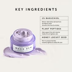 A line-filling eye cream that instantly tightens + smooths eyes for a visibly lifted look. 1% bakuchiol + plant peptides reduce the appearance of fine lines + wrinkles and visibly firm eye creases over time with zero irritation. 0.5 oz | 15 mL glass jar Pair it with Moon Fruit Serum for a wrinkle-fighting routine. DETAILS HOW TO USE INGREDIENTS RECYCLING Recommended for: all skin types.Target concerns: + Fine Lines and wrinkles+ Loss of firmness + Dryness Meet the 100% plant-based retinol altern Bakuchiol Plant, Retinol Alternative, Honey Locust, Retinol Eye Cream, Herbivore Botanicals, Firming Eye Cream, Raspberry Fruit, Best Eye Cream, Turmeric Root