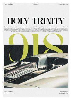 a magazine cover with an image of a car