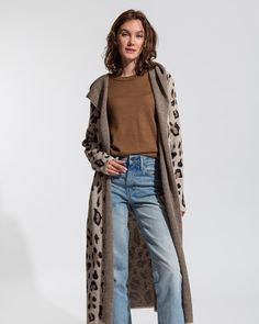 Type a description for this product here... Casual Leopard Print Outerwear For Layering, Leopard Print Layering Outerwear For Fall, Chic Leopard Print Long Sleeve Cardigan, Chic Long Sleeve Leopard Print Cardigan, Leopard Print Cardigan For Fall Layering, Fall Leopard Print Cardigan For Layering, Chic Leopard Print Cardigan For Fall, Chic Fall Leopard Print Cardigan, Long Cashmere Outerwear For Layering