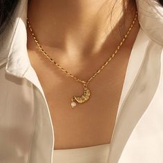 Butter Ultimate Croissant Necklace – BHelmi Elegant Crescent Gold Plated Necklaces, Elegant Gold Plated Crescent Necklace, Elegant Crescent Gold Plated Necklace, Croissant Necklace, Sophisticated Jewelry, Demi Fine Jewelry, Quiet Luxury, Fall Jewelry, Jewelry Lover