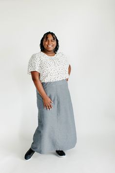 With the look of real denim but the feel of a quality knit, comfort is the key element in our exclusively designed Caroline skirt. The quick, pull-on style makes this skirt an effortless option for wherever your day might take you - running errands, making dinner, playing with the kids, or a quick trip to the coffee shop to grab your favorite latte. Soft, comfortable knit denim fabric Light Khaki 65% Cotton 30% Polyester 5% Spandex All Other Colors 70% Rayon 25% Polyester 5% Spandex Hand Wash Co Relaxed Denim Skirt With Elastic Waistband, Relaxed Fit Denim Skirt With Elastic Waistband, Denim Skirt With Elastic Waistband, Relaxed Fit, Casual Medium Wash Denim Skirt With Elastic Waistband, Casual Everyday Skirt With Elastic Waistband, Casual Skirt With Elastic Waistband For Everyday, Casual Long Skirt For Everyday Wear, Casual Medium Wash Midi Skirt, Relaxed Casual Denim Skirt For Fall