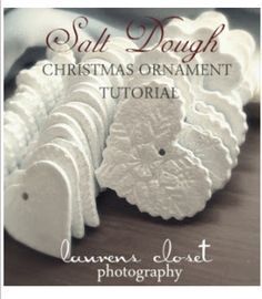 the cover of salt dough christmas ornament