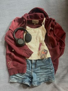 | Back to school outfit inspo | Red outfit inspo | Summer outfit inspo | Jorts outfit | Brandy Melville | Downtown girl | Coquette | Downtown Girl Coquette, Jorts Outfit, Back To School Outfit, Outfit Inspo Summer, Downtown Girl, Girls Summer Outfits, Red Outfit