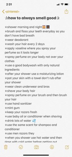 Naturally Smell Good, How Much Of Each Skincare Product, Self Care Aesthetic Ideas Tips, Smells Good Aesthetic, Body Care Products Smell Good List, How To Smell Good All Day At Work, Why Do You Smell So Good, How To Make Body Smell Good, Body Care To Smell Good