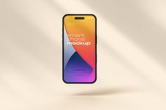 an iphone mock up with the text smart phone mockup