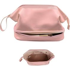 " Specifications Material: PU+peach skin The package includes: Storage bag * 1 be careful: 1. Due to the influence of many factors such as screen brightness and light brightness, the actual color of the product may be slightly different from the pictures displayed on the website. 2. Please allow slight difference between data and manual measurement. " Color: Pink. Skin Care Bag, Makeup Bag Leather, Travel Bag Essentials, Large Makeup Bag, Travel Size Toiletries, Leather Makeup Bag, Travel Makeup Bag, Leather Toiletry Bag, Makeup Bag Organization