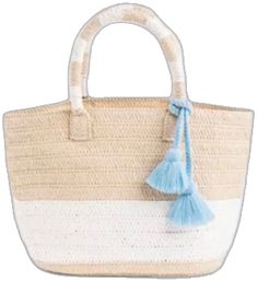 White Casual Beach Bag, White Woven Beach Bag For Summer, Casual White Rectangular Straw Bag, Casual Summer Cotton Straw Bag, Casual Spring Cotton Straw Bag, White Beach Bag For Vacation In Spring, Spring White Woven Straw Bag, White Eco-friendly Beach Bag, Eco-friendly White Straw Bag For Vacation