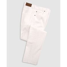 The Lino Chino Is Made Of A Linen / Cotton / Spandex Blend That Makes This Pant Lightweight, Soft, And Stretchy Which Makes It Perfect For Warm Weather Events. The Lino Chino Comes In A 34" Inseam. Sku: Mc-7030752 Classic Jeans With 5-inch Inseam, Cotton Straight Leg Bottoms With Open Pocket, Classic Jeans With Welt Pockets And 5-inch Inseam, Classic White Pants With Five Pockets, Classic White Bottoms With Five Pockets, White Cotton Pants With Standard Cut Leg, White Standard Cut Cotton Pants, White Cotton Pants With Standard Cut, Mid-rise White Jeans With Hip Pockets