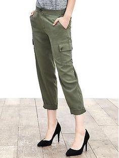 Drapey Cargo Pant | Banana Republic Mid-rise Relaxed Fit Cargo Pants For Fall, Fall Mid-rise Relaxed Fit Cargo Pants, Fall Cargo Jeans With Straight Fit, Fall Season Straight Leg Cargo Jeans, Fall Utility Mid-rise Cargo Pants, Fall Straight Cargo Jeans In Khaki, Trendy Fall Cargo Pants With Pockets, Versatile Mid-rise Cargo Jeans For Workwear, Straight Leg Cargo Pants With Side Pockets For Fall