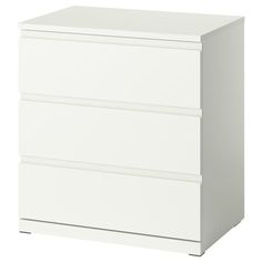 STORKLINTA 3-drawer chest - white/anchor/unlock function - IKEA Chest Of Drawer, Ikea Dresser, 4 Drawer Dresser, 3 Drawer Chest, White Chests, Drawer Chest, Drawer Dresser, 3 Drawer, Chest Of Drawers