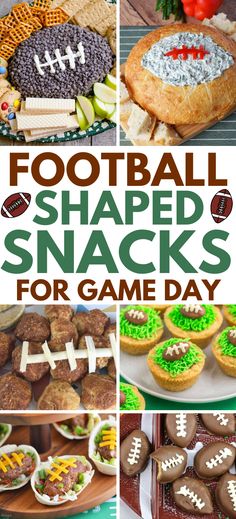 Football Shaped Foods – Whether it’s for the BIG game day event or football watching spread, these football foods are sure to be a big hit. From football ball shaped desserts, to fun appetizers, here’s everything you need to serve the best football party foods! Super bowl party food, super bowl party food ideas, super bowl food party, super bowl food ideas, food crock pot, super bowl snacks, game day crockpot dips. Foods For Super Bowl, Easy Football Food, Football Party Desserts, Easy Football Snacks, Football Themed Snacks, Football Snack Food, Football Shaped Foods, Super Bowl Party Food Ideas