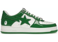 Buy and sell authentic BAPE shoes on StockX including the A Bathing Ape Bape Sta Low Green and thousands of other sneakers with price data and release dates. Swaggy Clothes, Bape Shoes, Bape Sneakers, Bape Sta, Painted Canvas Shoes, Ape Bape, Streetwear Sneakers, Hip Hop Streetwear, Bathing Ape