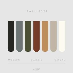 the fall 2012 color palette for modern classic