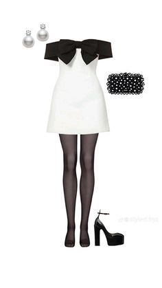 Rich Christmas Outfit, Blair Waldorf Birthday Dress, Chic Mini Dress With Bow For Work, Chic Bow Mini Dress For Work, Mini Dress With Bow For Work, Mini Length Workwear Dress With Bow, Date Night Mini Dress With Bow, White Mini Dress With Bow For Formal Occasions, Casual Mini Dress With Bow