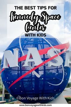 the nasa sign with text overlaying it that reads, the best tips for hand - space cats with kids