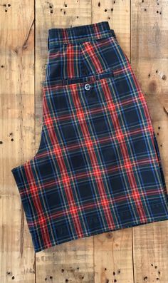 "Awesome high waisted 90's plaid shorts. High waisted fit, looser through the hips, two front pockets, one back pocket. Button and zipper closure. Classic red plaid pattern. Shorts are in excellent clean condition with very little to no signs of previous wear. Measurements are taken zipped or buttoned up and laid comfortably flat then x 2 for total circumference (inches) Gap Tag Size 5/6 100% Cotton Waist 26\" Hips 42\" Length 19\" Inseam 8\" Rise 12.5\" Bottom leg Opening Circumference 26\" All Plaid Bottoms With Built-in Shorts, High-waisted Plaid Bottoms With Built-in Shorts, Casual High Waist Plaid Shorts, Preppy Short-length Bottoms With Pockets, Retro Plaid Short Bottoms, Retro Plaid Short-length Bottoms, Preppy Plaid Short Bottoms, Levi High Waisted Shorts, Plaid Clothing