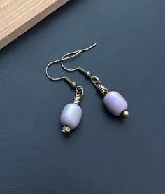 Boho Dangle Earrings, Small Drop Earrings, Delicate Iridescent Earrings, Bronze Earrings, Boho Jewellery Uk, Gift For Her, Lilac Earrings Iridescent Earrings, Lilac Earrings, Earrings Bronze, Small Drop Earrings, Boho Jewellery, Bronze Earrings, Jewellery Uk, Earrings Small, Earrings Boho