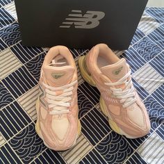 New With Box Colour: Pink Shoe Shaft Style: Low Top| Closure: Lace Up Size: Eu 37 (Men's 4.5 Or Women's 6) New Balance 9060, Shoes New Balance, Pink Shoes, New Balance Shoes, Womens Shoes Sneakers, Low Top, Womens Sneakers, New Balance, Shoes Sneakers