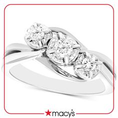 in stock Macy's White Gold Diamond Ring With Prong Setting, Macy's White Gold Diamond Ring Brilliant Cut, Macy's White Gold Round Diamond Ring, Macy's Brilliant Cut White Gold Diamond Ring, Macy's White Gold Diamond Ring, Macy's White Gold Diamond Ring For Anniversary, Macy's Diamond Ring With Vvs Clarity, Macy's Round Diamond Ring With Vvs Clarity, Macy's Diamond White Ring With Vvs Clarity