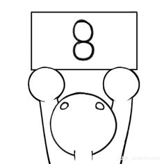 the number eight is placed on top of a weight scale with an object above it