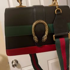 This Gucci Leather Bag Worn Once Is A Classic!!!! Black Satchel With Horsebit Detail, Black Satchel Bag With Horsebit Detail, Evening Bag With Horsebit Detail, Rectangular, Evening Rectangular Shoulder Bag With Horsebit Detail, Rectangular Evening Bag With Horsebit Detail, Black Horsebit Detail Satchel Bag, Gucci Black Bag With Gold-tone Hardware, Black Gucci Bag With Adjustable Strap, Black Rectangular Bag With Horsebit Detail