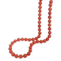 Round Red Coral Necklace For Sale Cartier Necklace, Miriam Haskell Jewelry, 1st Dibs, Red Coral Necklace, Yellow Gold Necklace, Miriam Haskell, Round Necklace, Coral And Gold, Coral Necklace