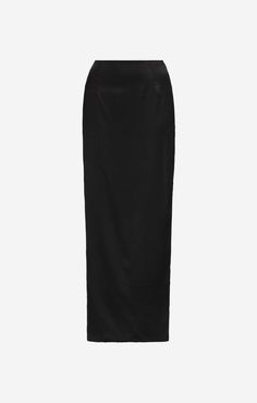 Every wardrobe deserves a silk maxi skirt to dress up and down. Finished with a thigh high, side seam split, pair this with matching Silk Tie Top for your next special occasion, or dress down with Luxe Rib™ Basics and boots/sneakers. 95% silk | 5% spandex Fully lined: 95% eco-rayon | 5% spandex Luxurious silk with slight stretch Thigh high slit on wearers right side Seamless waistband with invisible zip at centre back High waisted fit, but can be pulled lower on hips Size small length = 101cm wi Skirt To Dress, Silk Maxi Skirt, Silk Maxi, Boots Sneakers, Minimalist Wardrobe, Invisible Zip, Boots And Sneakers, Tie Top, Dressed Down