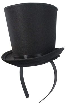 a black top hat is shown on a white background