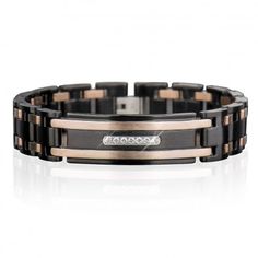 Phantom rose gold bracelet Black Stainless Steel Business Jewelry, Elegant Stainless Steel Jewelry With Black Band, Modern Stainless Steel Jewelry With Black Band, Elegant Stainless Steel Bracelets With Black Band, Swiss Luxury Watches, Swiss Luxury, Men's Bracelets, Rose Gold Bracelet, Diamond Watch