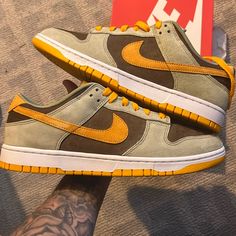 Mint Condition Dusty Olive Nike Dunk! Great Price / Amazing Size Size 10.5m With Replacement Box! Please Serious Offers! I Will Take Any Offer Please Message Me Dunk Low Dusty Olive, Green Pro, Turf Shoes, Gold Sneakers, Nike Air Shoes, Nike Air Max Plus, New Nike Air, Nike Air Max 270, Swag Shoes