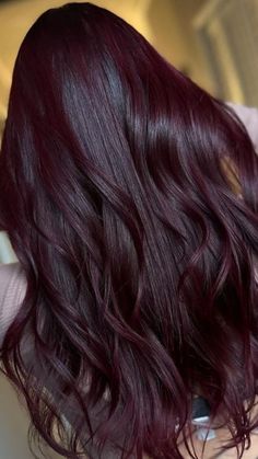 Hair Color Ideas Cherry Red, Wine Red Hair On Black Hair, Red Colour On Black Hair, Dark Maroon Hair Color, Blackberry Burgundy Black Hair, Chocolate Cherry Red Hair Color, Black Cherry Red Hair Color, Cherry Black Hair Color Dark Brown