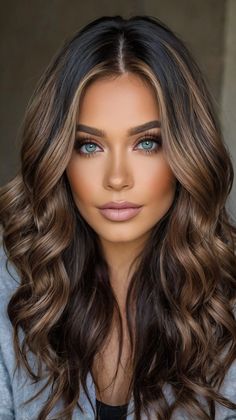 Fall hair colors dark Hazel Highlights, Dark Autumn Hair, Dark Autumn Hair Color, Autumn Hair Color, Hair Colors For Dark Hair, Fall Hair Colors Dark, Hair Colors Dark, Hair Color Fall, Autumn Hair