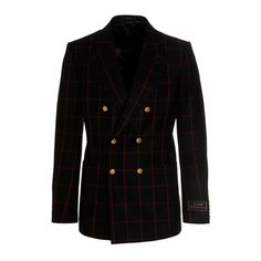 Double-Breasted Black And Red Check Blazer In Wool With Gucci Web Tape On The Sleeve, Button Closure With Gold Rider, Three Front Pockets, Peak Lapels, Back Vent. A Back Split. Color: Multicolor Composition: 100% Wool Size&Fit: True To Size Fit Welcome To The Official Luosophy Poshmark Closet! Luosophy Is A Luxury Brand Reselling Company Founded In San Diego, Ca From 2016. All Our Products Are Imported From Italy And Sold In The Usa. We Do Our Best To Provide High Fashion, Luxury Items At Afford Gucci Tailored Double-breasted Blazer, Gucci Double-breasted Formal Blazer, Gucci Double-breasted Workwear Blazer, Gucci Formal Double-breasted Blazer, Gucci Business Outerwear With Double Button Closure, Gucci Elegant Blazer With Double Button Closure, Gucci Double-breasted Blazer For Work, Classic Gucci Double-breasted Blazer, Gucci Tailored Wool Blazer