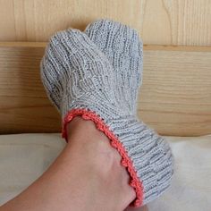 Knitting Pattern (PDF file) - Double Sole Home Slippers (adult size) Comfortable Knitted Gray Socks, Casual Comfortable Hand Knitted Socks, Hand Knitted Yarn Socks Casual Style, Casual Hand Knitted Socks, Casual Gray Knitted Socks, Comfortable Knitted Socks, Casual Gray Knitting Pattern, Casual Hand Knitted Gray Knitting Pattern, Casual Gray Hand Knitted Pattern