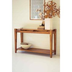 Mango Wood Console Table With Teak Finish Brown Dinner Drinks, Furniture Gallery, Sideboard Console, Living Room Shop, Wood Console Table, Wood Console, Childrens Furniture, Bottom Shelf, Top Shelf