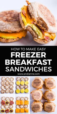 how to make easy freezer breakfast sandwiches that are delicious and nutritious for the whole family