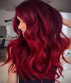 Stunning Pink Hair Color Shades & Highlights for 2019 | Stylesmod Red Fashion Color Hair, Red Hair Different Shades, Rose Red Hair Color, Red And Burgundy Hair, Red Hair Pink Highlights, Red Hair With Pink Highlights, Different Shades Of Red Hair, Hair Color Ideas Red, Pink And Red Hair