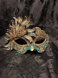 Venetian Mask Masquerade for Men or for Women - Traditional and original papier-mache Venetian mask, handmade and decorated with acrylics colors and glitter All our masks are handmade papier-machè masks made in Venice in our Atelier Our decorators use techniques typical of the Venetian tradition such as stucco, acrylics and glitter. This Venice mask shape is available in different colors and it's considered as a very original one. We ship Worldwilde with DHL & FedEx. Only door-to-door shipme Green Masks For Carnival Costume Party, Green Masquerade Mask For Mardi Gras, Green Costume Mask For Carnival, Green Mask For Masquerade Carnival, Multicolor Masquerade Mask For Carnival Festivals, Green Carnival Costume Mask, Green Eye Mask For Masquerade, Green Masks For Masquerade Carnival, Green Masks For Carnival Masquerade