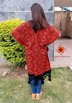 The best look for a women is charisma combined with nice mexican Wool Cape . Fashion and comfortable, Look amazing. Excellent poncho wrap for the cold winter. Goes great with jeans, leggings, skirt, shorts... Made in Chiapas, Mexico creating fashion and art. More style: https://www.etsy.com/mx/shop/ColoresdeMexicoMX?ref=seller-platform-mcnav&section_id=30239772 Wash Preferably the first time handwash or wash separately. Wash with clothes of the same color. If you have any questions please fe Traditional Red Shawl Poncho, Bohemian Black Shawl With Woven Motifs, Red Embroidered Shawl For Winter, Black Bohemian Shawl With Woven Motifs, Black Bohemian Pashmina Shawl For Winter, Black Embroidered Shawl For Fall, Embroidered Black Shawl For Fall, Folk Style Black Shawl For Winter, Red Embroidered Winter Shawl