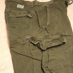 Pre-Loved Please See Pics Cotton Cargo Pants, Pants Vintage, Cargo Pant, Lucky Brand, Mens Pants, Man Shop, Pants, Green, Color