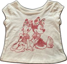 Minnie And Daisy, Disney Shirt, Disney Shirts, Red White, Daisy, Disney, Red, T Shirt, White