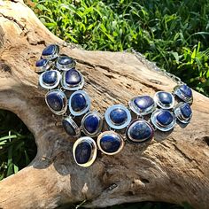 sterling silver Statement Natural Blue Lapis Lazuli Necklace Collar Rose Quartz Necklace Pendants, Diy Jewelry Inspiration, Necklace Collar, Lapis Lazuli Pendant, Lapis Lazuli Necklace, Blue Lapis Lazuli, Turquoise Bead Necklaces, Rose Quartz Pendant, Butterfly Pendant Necklace