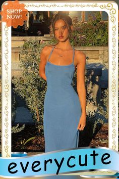 Backless Maxi Dress for Women Sexy Straps Sleeveless Party Dresses Summer Female Blue Long Beach Dresses Casual Outfits New Casual Blue Strapless Sleeveless Dress, Blue Strapless Sleeveless Dress For Beach, Fitted Sleeveless Spaghetti Strap Dress For Beach Season, Blue Stretch Backless Dress For Night Out, Fitted Sleeveless Dress With Spaghetti Straps For Beach, Light Blue Backless Summer Dress, Sleeveless Stretch Backless Dress For Summer, Summer Sleeveless Stretch Backless Dress, Chic Blue Stretch Backless Dress