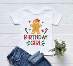 Christmas Birthday Shirt, Gingerbread Birthday Shirt, Christmas Gingerbread Birthday, Girl Gingerbread Birthday Shirt, December Birthday by MZCustomTeez on Etsy Christmas Birthday Shirt, Toddler Baseball Shirt, Girl Gingerbread, Tractor Birthday, December Birthday, San Jacinto, Christmas Gingerbread, Birthday Shirt, Birthday Girl