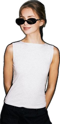 Chic Cotton Crew Neck Tank Top, Chic Crew Neck Cotton Tank Top, Minimalist Sleeveless Tank Top For Everyday, Fitted Cotton Tank Top With Crew Neck, Minimalist Fitted Sleeveless Tops, Minimalist Sleeveless Top For Everyday, Everyday Sleeveless Tops With Minimal Stretch, California Vibe, Comfy Sweatpants