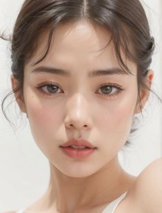 Korean Inspired Makeup Look, Asian Soft Makeup, Asian Style Makeup, Gentle Ladylike Makeup, 90s Asian Makeup, Natural Asian Makeup, Natural Makeup Asian, Makeup Ideas Asian, Natural Korean Makeup